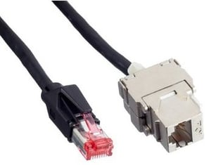Bachmann CAT6a RJ45 5 m Netzwerkkabel, schwarz