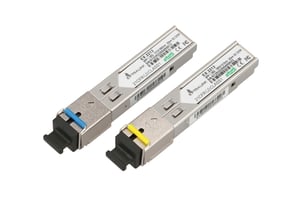 Extralink SFP-Modul WDM SFP 1,25 G, 1,25 Gbit/s, 1310/1550 nm, Singlemode, 20 km, SC, DOM, Paar