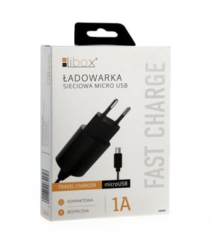 Libox LB0089 ładowarka do urządzeń przenośnych Latarka, GPS, MP3, MP4, Telefon komórkowy, Inne, Radio, Smartfon, Tablet, Telefon, Uniwersalne Czarny Prąd przemienny Wewnętrzna