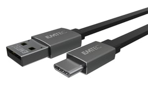 Emtec T700C USB-kabel 1,2 m USB A till USB C Svart