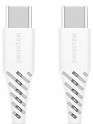 Swissten 71506530 kabel USB 2,5 m USB C 100 W Biały