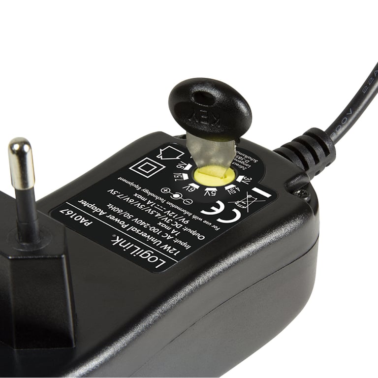 LogiLink PA0167 adapter zasilający/ inwentor Wewnętrzna 12 W Czarny