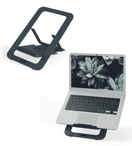 Leitz 63460089 Laptop-Ständer für Notebooks und Tablets, Dunkelgrau, 43,2 cm (17")