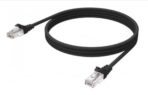 Vision TC-1MCAT6-BL nätverkskabel, svart, 1 m, Cat6 U/UTP (UTP)