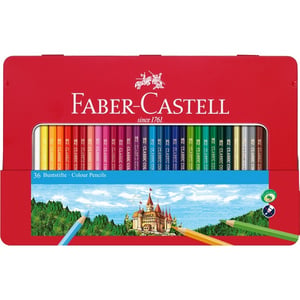 Faber-Castell 115886 Colored Pencil: Beige, Black, Blue, Brown, Brown, Green, Multicolor, Pink, White, Yellow, 1 pc.