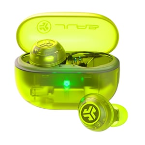 JLab Go Pop ANC Zestaw słuchawkowy True Wireless Stereo (TWS) Douszny Połączenia/muzyka Bluetooth Morski, Przezroczysty