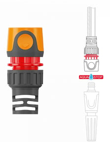 Daewoo DWC2515 Garden Hose Connectors Hose Connector Plastic Black, Orange, Red 1 pc.