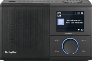 TechniSat DIGITRADIO 217 Bärbar Analog och digital Svart