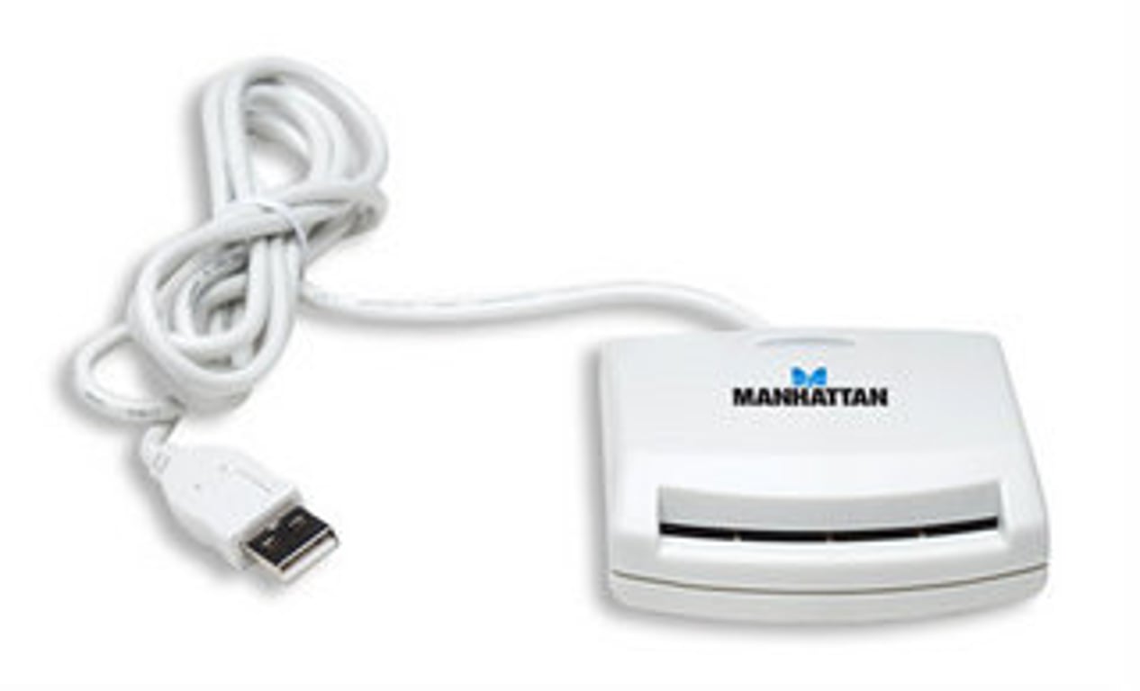 Manhattan 172844 czytnik do kart chipowych USB 1.1 Biały
