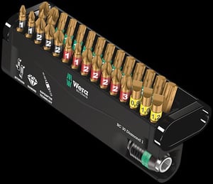 Wera BC 30 Diamond 1 screwdriver bit, 30 pcs.