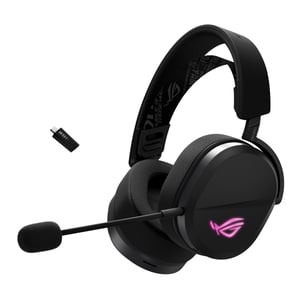 ASUS ROG Pelta Wired and Wireless Gaming Headset with Headband, USB Type-C, Bluetooth, Black