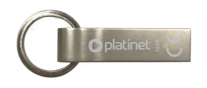 Platinet PMFMK16 USB-Stick 16 GB, USB Typ A 2.0, silberfarben