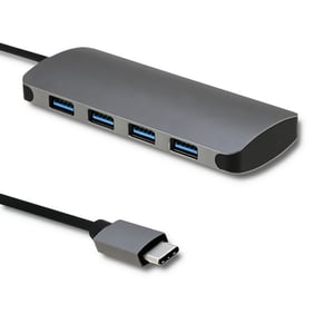 Qoltec 50379 USB 3.2 Gen 1 (3.1 Gen 1) Type-C Hubs and Concentrators, Gray