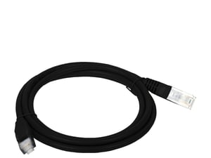 Alantec KKU5CZA1 kabel sieciowy Czarny 1 m Cat5e U/UTP (UTP)