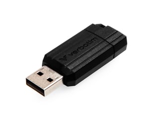 Verbatim PinStripe pamięć USB 64 GB USB Typu-A 2.0 Czarny