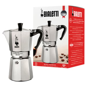 Bialetti Moka Express Mokabryggare i aluminium, svart
