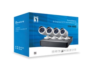 LevelOne DSK-8001 zestaw do monitoringu wideo Przewodowa 8 kan.