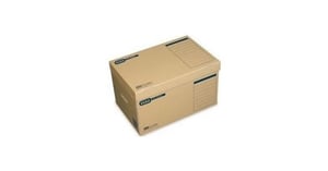 Elba Systemcontainer tric 54,5 x 32,0 x 36,0 cm mit Klappdeckel, 10er-Pack, Aufbewahrungsbox für Dokumente, Karton, beige