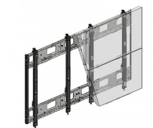 Hagor VWR-2x2 Querformat 119,4 cm (47") Schwarz, Silber