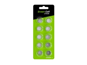 Green Cell Blister 10x Bateria Litowa CR1620 3V 70mAh Guzikowa Pastylkowa
