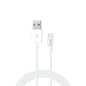 Savio CL-126 USB-Kabel USB 2.0 1 m USB-C USB-A 0,48 Gbit/s Weiß
