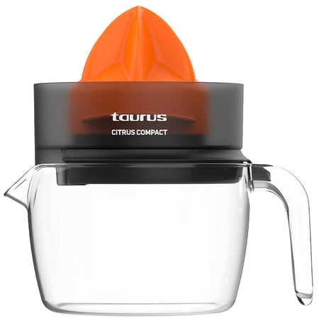 Taurus CITRUS COMPACT Sokowirówka ręczna 30 W Czarny, Pomarańczowy, Przezroczysty