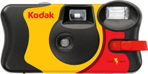 Kodak FunSaver Camera Compact 35 mm Film Camera Black, Red, Yellow