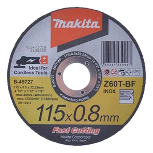 Makita B-45727 Zubehör für Winkelschleifer: Trennscheibe