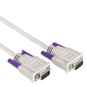 Hama Monitor-VGA-Verbindungskabel, 15-poliger HDD-Stecker – 15-poliger HDD-Stecker, 3,0 m VGA-Kabel, 3 m VGA (D-Sub), grau