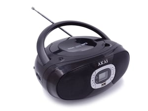Akai BM004A-614 bärbart stereosystem 2 W AM, FM Svart MP3-spelare
