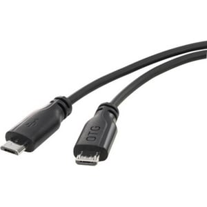 Renkforce RF-4079670 kabel USB USB 1.0 0,15 m Micro-USB B 0,48 Gbit/s Czarny