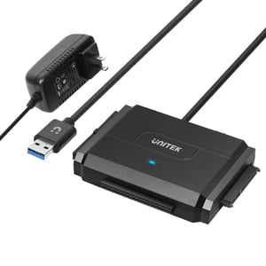 UNITEK Y-3324 USB 3.2 Gen 1 (3.1 Gen 1) Type-A Hard Drive Docking Station, Black