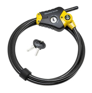 MASTER LOCK 8433EURD zapięcie do kabli Czarny, Żółty 1,8 m