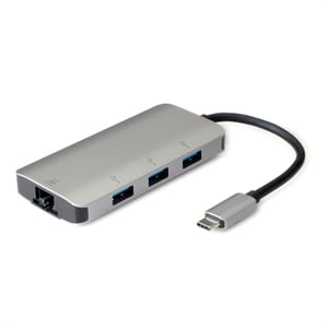 ROLINE 12.02.1108 USB 3.2 Gen 1 (3.1 Gen 1) Type-C-dockningsstation, grå