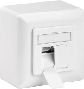 Goobay 68572 Steckdose 2 x RJ-45 Weiß