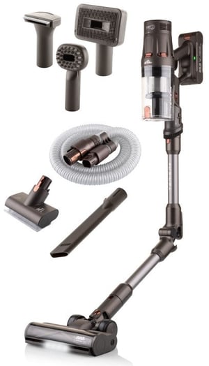 Eta Terier 3-in-1 Upright Vacuum Cleaner, Battery-Powered, Dry, HEPA, Bagless, 0.5 L, 500 W, Brown, 4 Ah