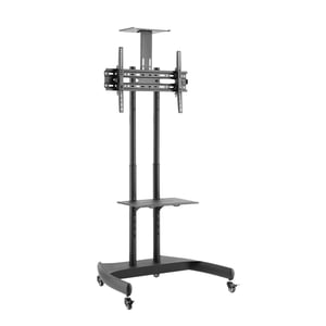 V7 TVCART1-3E Multimedia-Ständer, schwarz, flache Blende, Multimedia-Karte