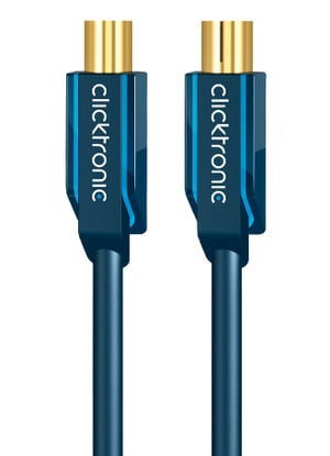 ClickTronic Antenna, 5m kabel koncentryczny Coax M Coax FM Niebieski