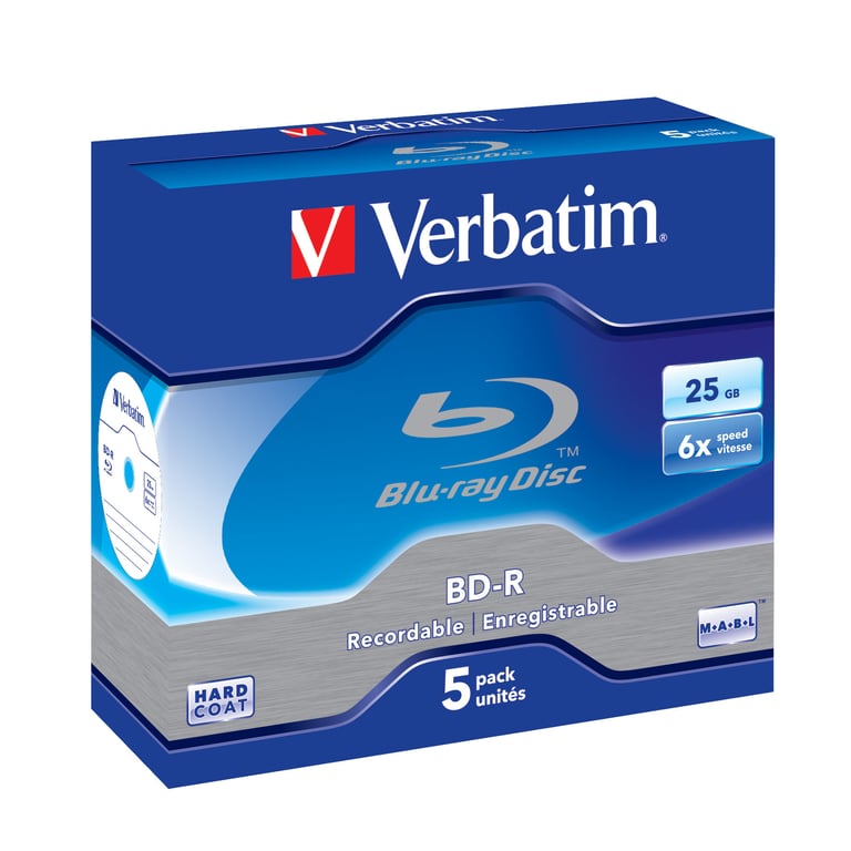 Verbatim 43715 płyta Blu-Ray BD-R 25 GB 5 szt.