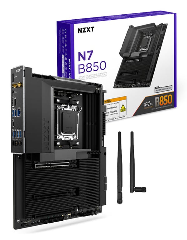 фото Материнская плата Nzxt N7 B850 Black (N7-B85XT-B1) 1