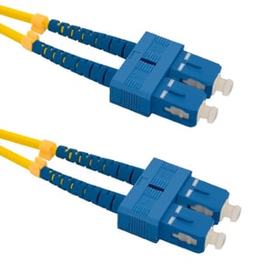 Qoltec 54001 InfiniBand/Fiber Optic Cable, 2 m, SC, Yellow