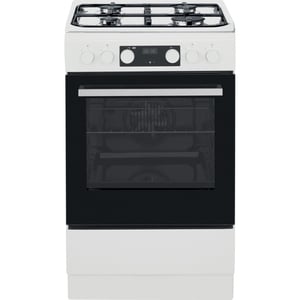 Whirlpool WS5G8CHWE Fristående gasspis, svart, vit