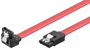 Goobay 93116 SATA-Kabel 0,5 m, SATA 7-polig, rot