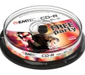 Emtec 52x, 10-pack CD-R 700 MB, 10 pcs.