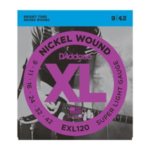 D'Addario EXL120 struna instrumentu muzycznego Prąd elektryczny 6 szt. Stal Gitara
