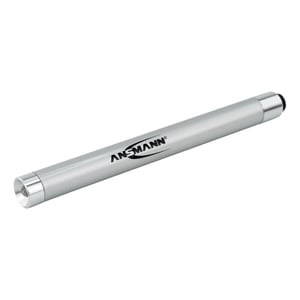 Ansmann X15 LED Silberne Taschenlampe im Kugelschreiberformat