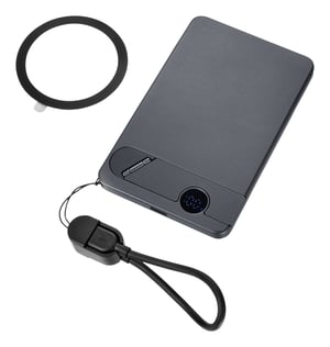 TROIKA POP50 5000 mAh Wireless Charging Gray, Black