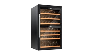 BERG BRGSW66L Wine Cooler Compressor-Based Wine Cooler Built-In Black 66 Bottles.
