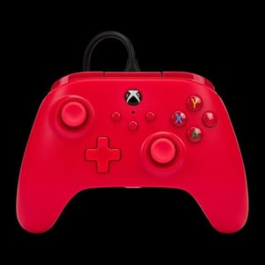 PowerA 1519366-01 Red USB Analog Gamepad for PC, Xbox One, Xbox Series S, and Xbox Series X