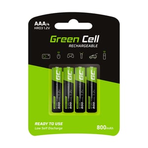 Green Cell GR04 bateria do użytku domowego Bateria do ponownego naładowania AAA Niklowo-metalowo-wodorkowa (NiMH)